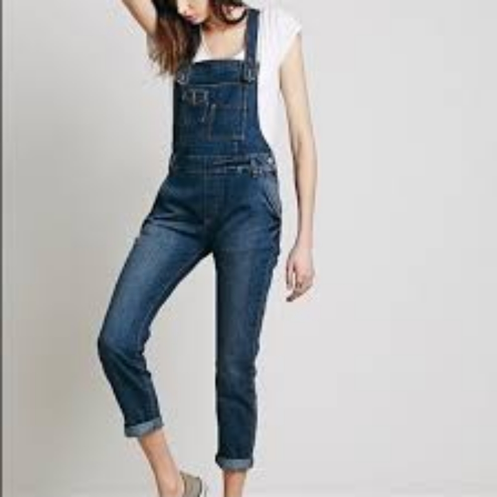 Free People Overalls, Medium Demin